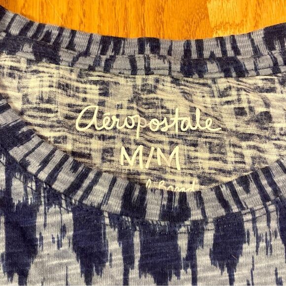 Aeropostale Blue and White Crop Tee - Picture 8 of 8